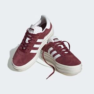 Adidas Gazelle Bold in Burgundy size 9